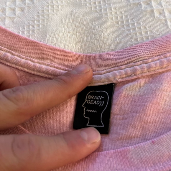 Ultra rare light pink dyed vintage tee from Brain Dead. - Picture 3 of 3